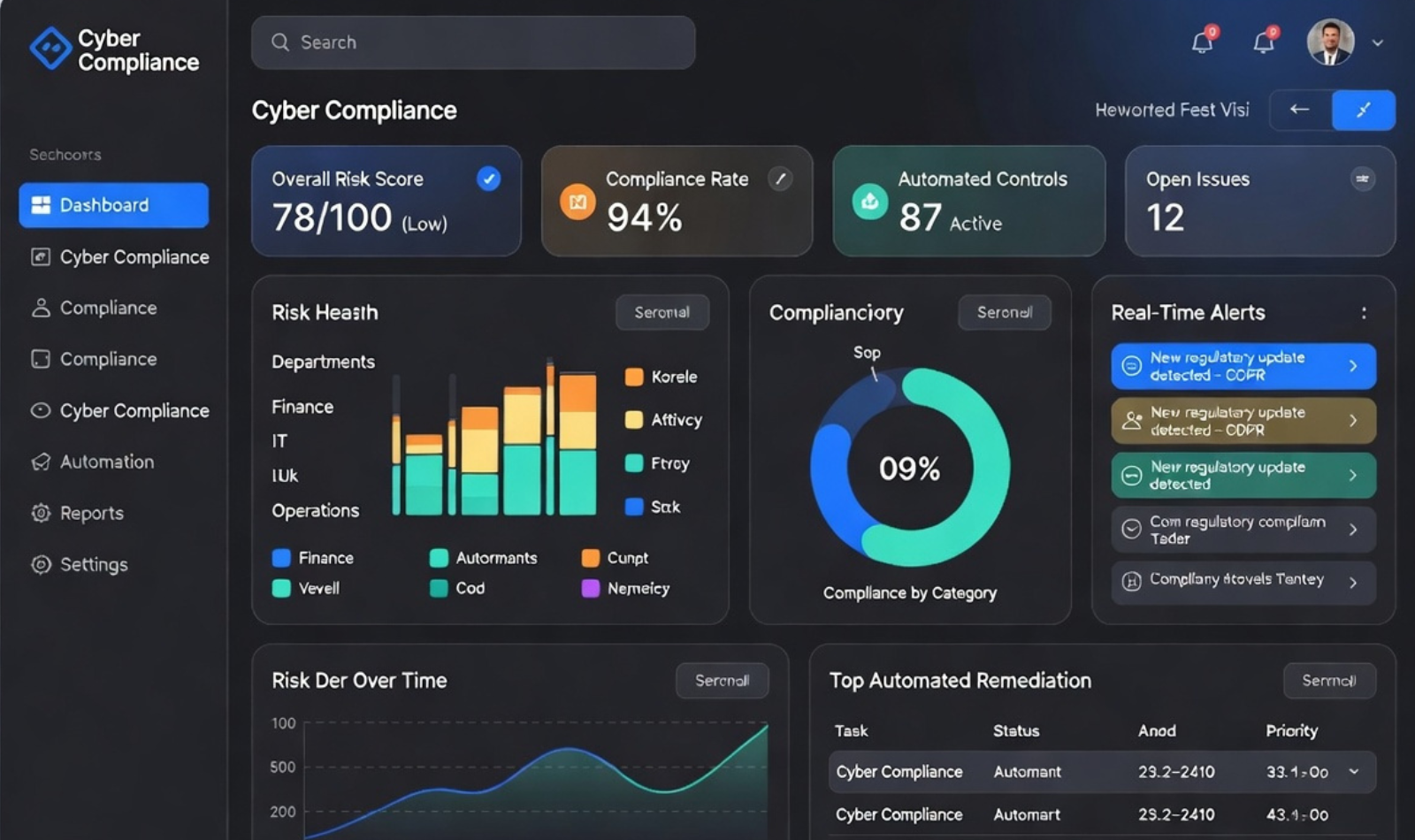 ComplyOS compliance dashboard screenshot